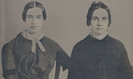 Emily Dickinson (left) and Kate Scott Turner,1859. Photograph: Amherst College Archives